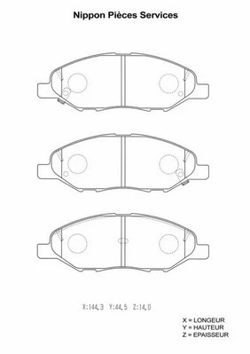 Brake Pad Set, disc brake (N360N95)