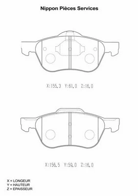 Brake Pad Set, disc brake (N360N85)