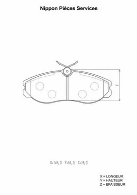 Brake Pad Set, disc brake (N360N59)