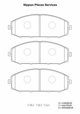 Brake Pad Set, disc brake (N360N73)