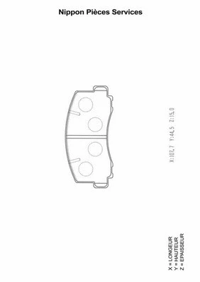 Brake Pad Set, disc brake (M360I22)