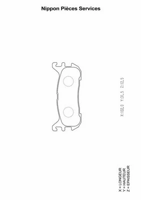 Brake Pad Set, disc brake (M361A12)