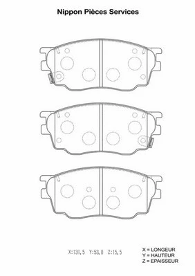 Brake Pad Set, disc brake (M360A09)