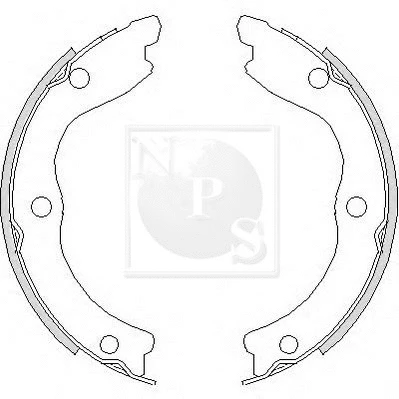 Brake Shoe Set (N350N09)