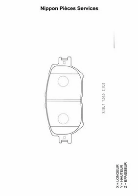 Brake Pad Set, disc brake (T360A17)