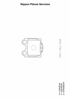 Brake Pad Set, disc brake (T361A21)
