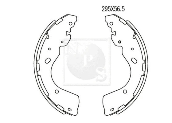 Brake Shoe Set (N350N13)