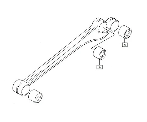 Mounting, control/trailing arm