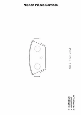 Brake Pad Set, disc brake (M361I00)