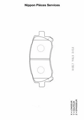 Brake Pad Set, disc brake (S360U16)