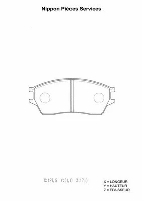 Brake Pad Set, disc brake (H360A21)