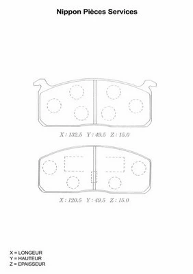 Brake Pad Set, disc brake (T360A24)