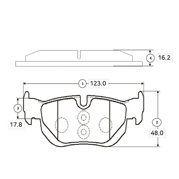 Brake Pad Set, disc brake (GK0024)