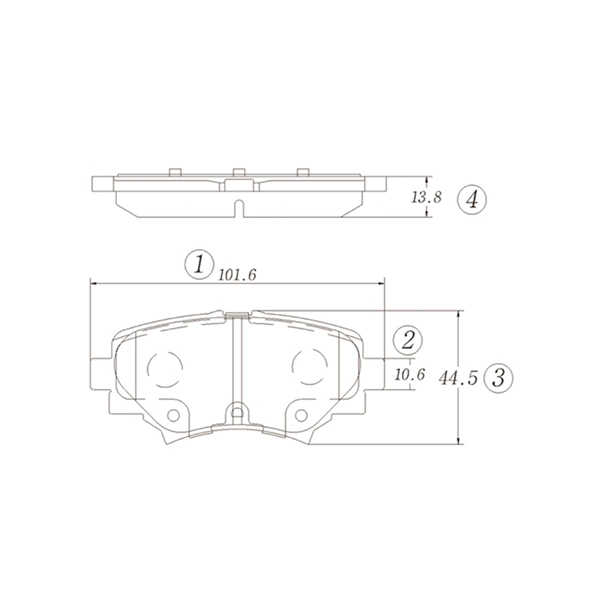 Brake Pad Set, disc brake (GK1475)