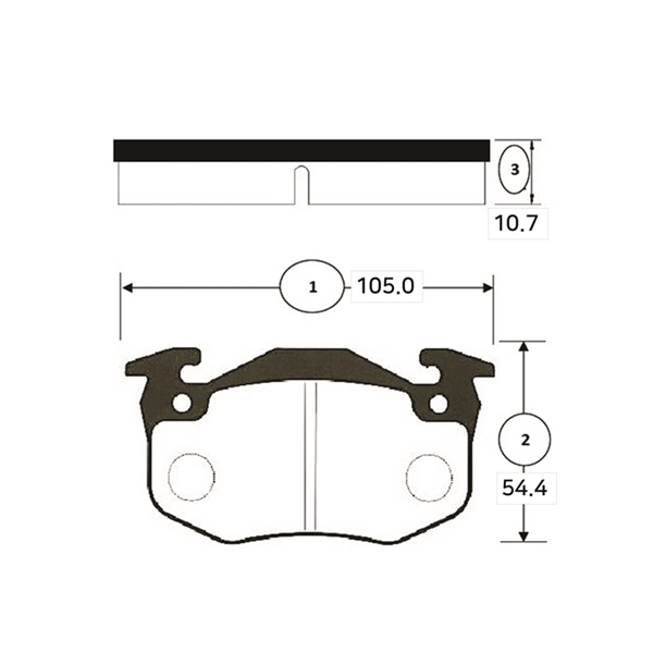 Brake Pad Set, disc brake (GK1359)