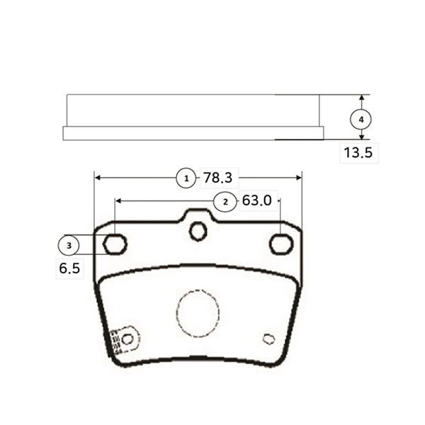 Brake Pad Set, disc brake (GK1118)