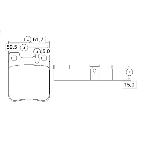 Brake Pad Set, disc brake (GK0031)