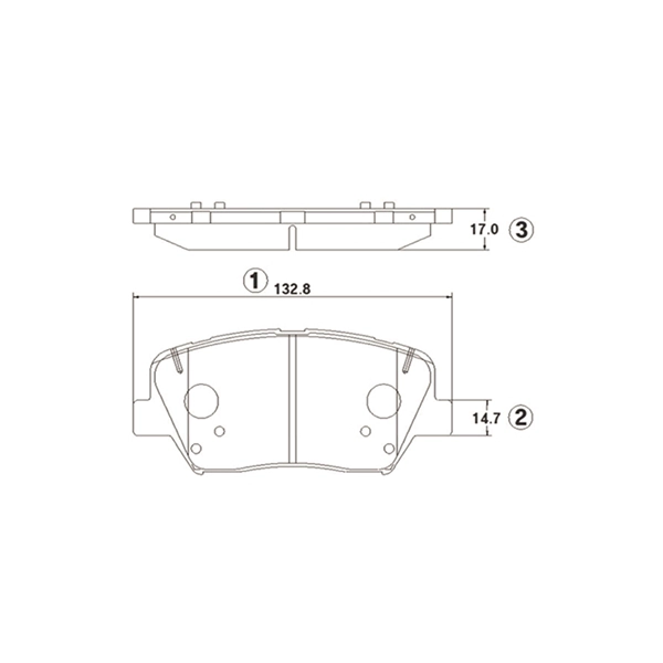 Brake Pad Set, disc brake (GK1403)