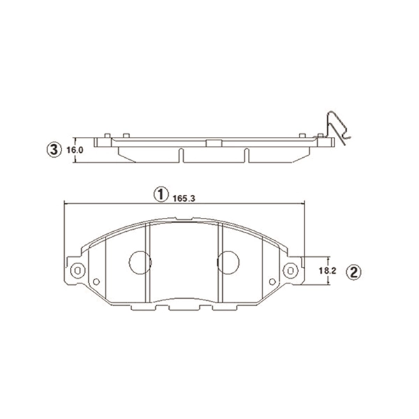 Brake Pad Set, disc brake (GK1421)