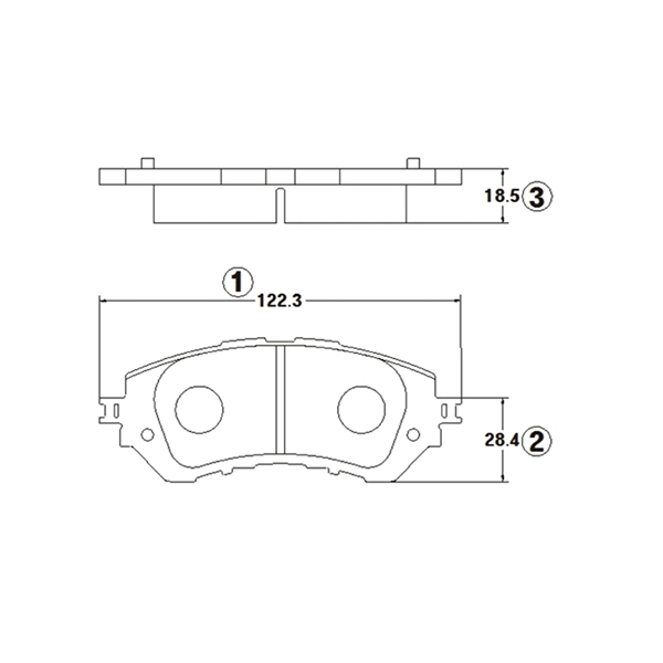 Brake Pad Set, disc brake (GK1365)