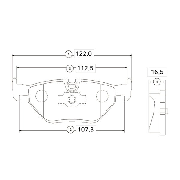 Brake Pad Set, disc brake (GK0005)