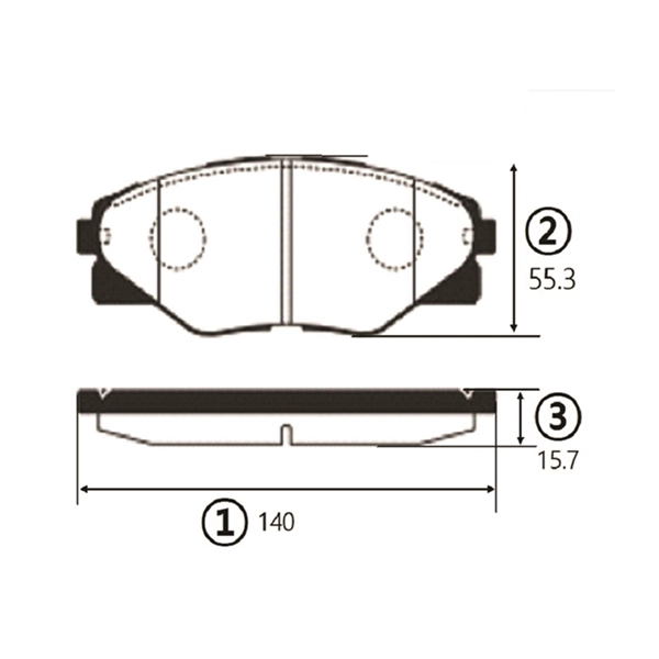 Brake Pad Set, disc brake (GK1194)