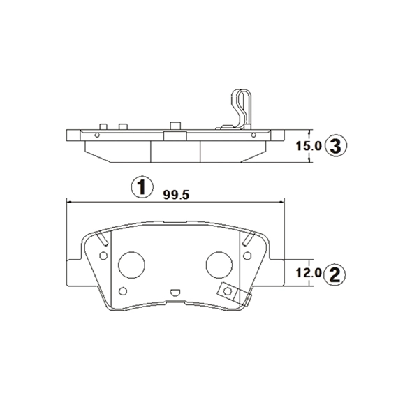Brake Pad Set, disc brake (GK1390)