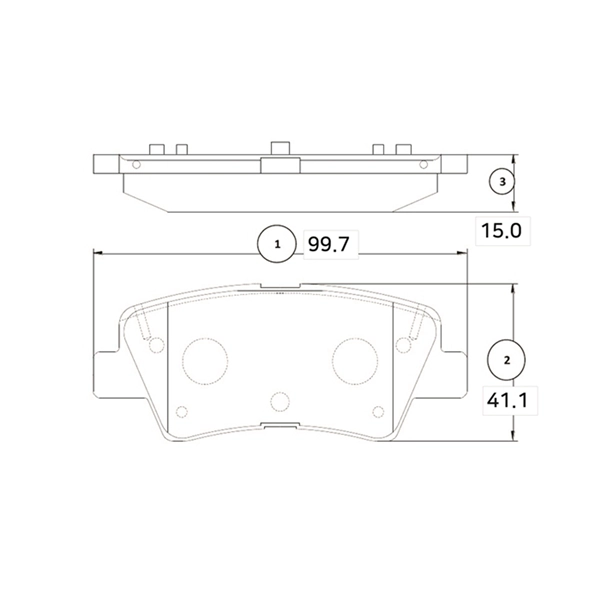 Brake Pad Set, disc brake (GK1372)