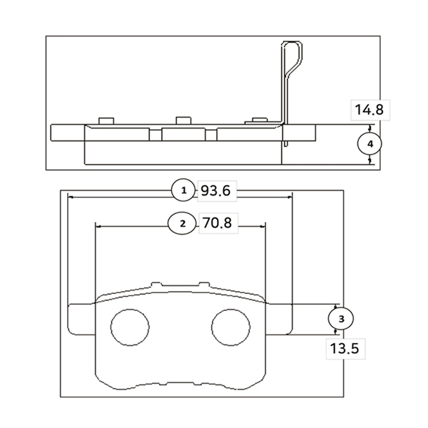 Brake Pad Set, disc brake (GK0341)