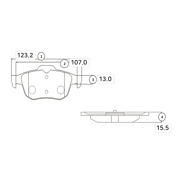 Brake Pad Set, disc brake (GK0985)