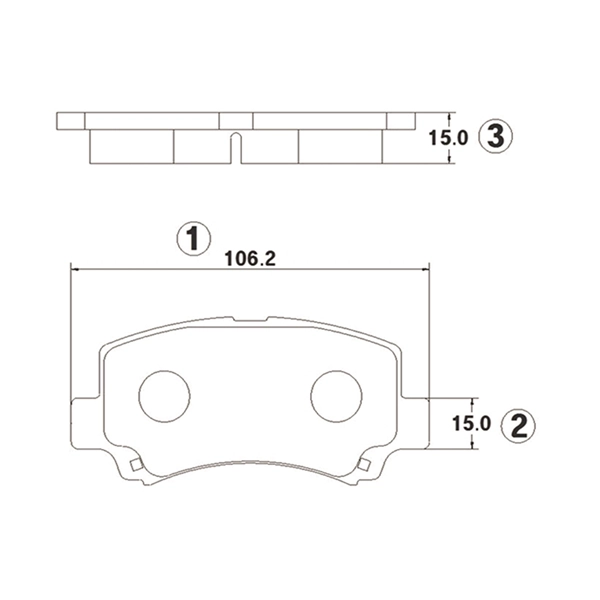 Brake Pad Set, disc brake (GK0941)