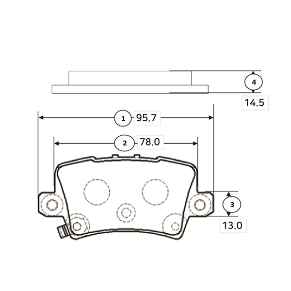 Brake Pad Set, disc brake (GK0389)