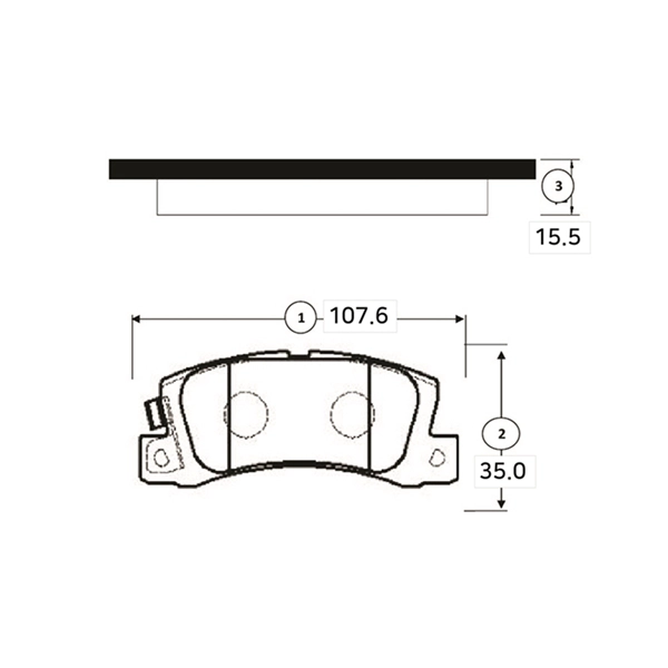 Brake Pad Set, disc brake (GK1094)