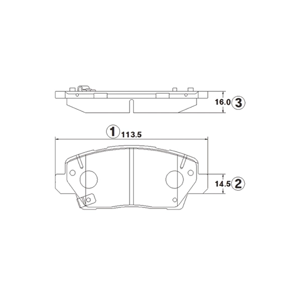 Brake Pad Set, disc brake (GK1391)