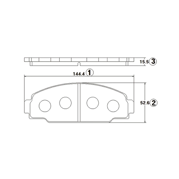 Brake Pad Set, disc brake (GK1137)