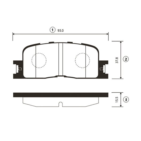 Brake Pad Set, disc brake (GK1057)