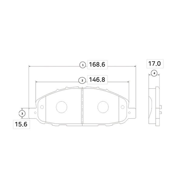 Brake Pad Set, disc brake (GK0787)