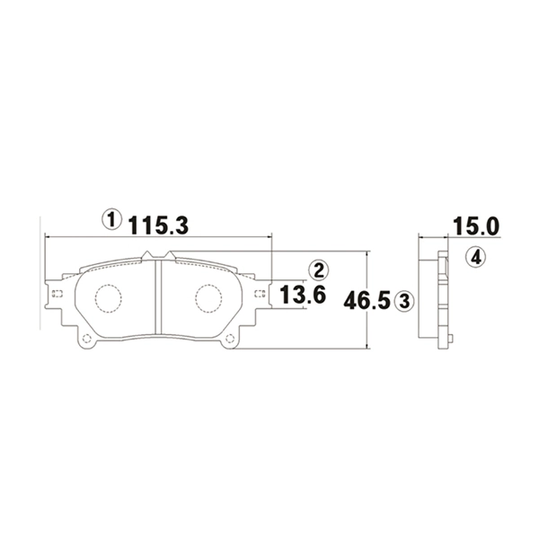 Brake Pad Set, disc brake (GK1085)