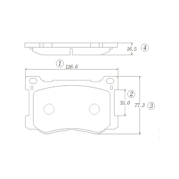 Brake Pad Set, disc brake (GK1348)