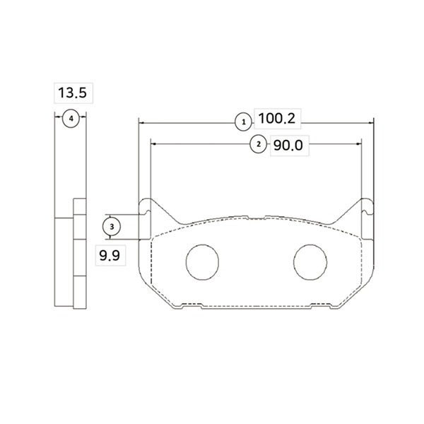 Brake Pad Set, disc brake (GK0652)