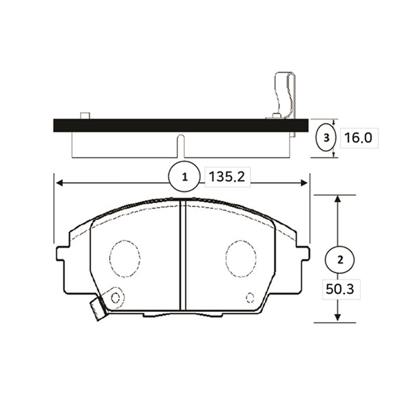 Brake Pad Set, disc brake (GK0331)
