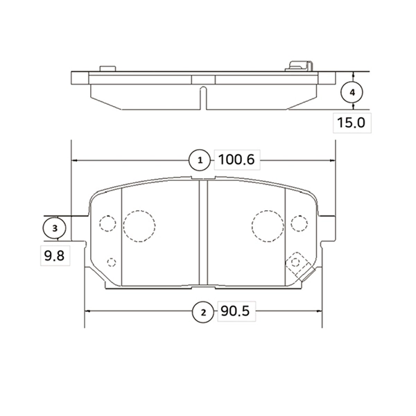 Brake Pad Set, disc brake (GK0548)