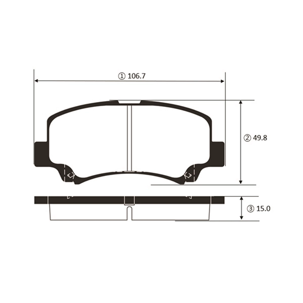 Brake Pad Set, disc brake (GK1456)