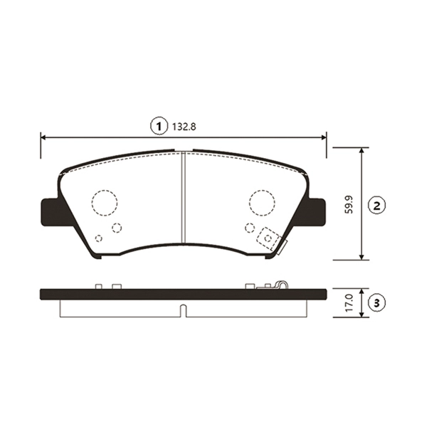 Brake Pad Set, disc brake (GK0498)