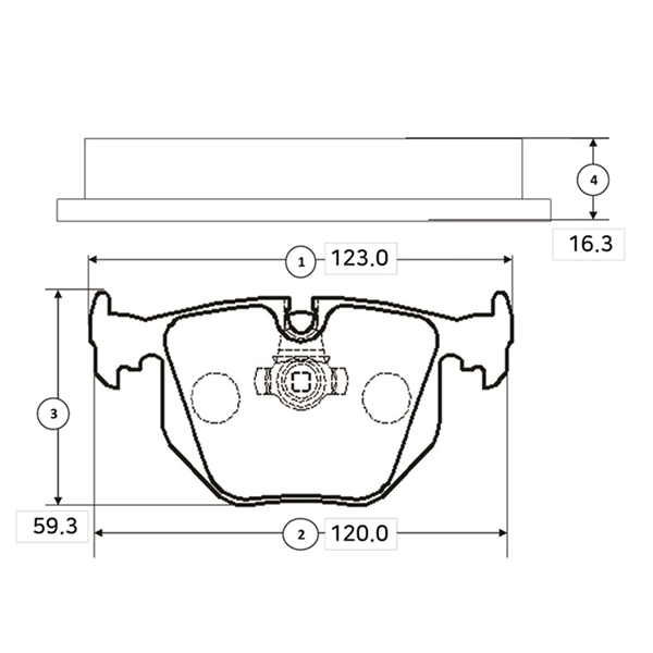 Brake Pad Set, disc brake (GK0007)