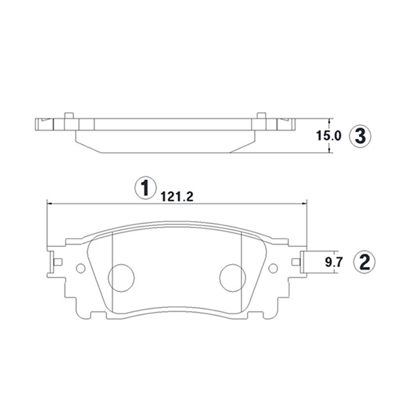 Brake Pad Set, disc brake (GK1429)
