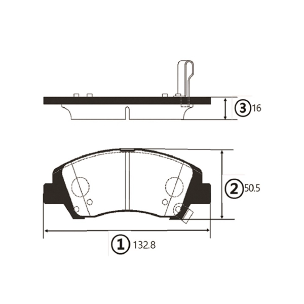 Brake Pad Set, disc brake (GK1386)