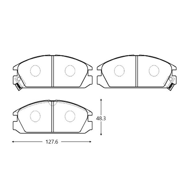 Brake Pad Set, disc brake (GK0323)