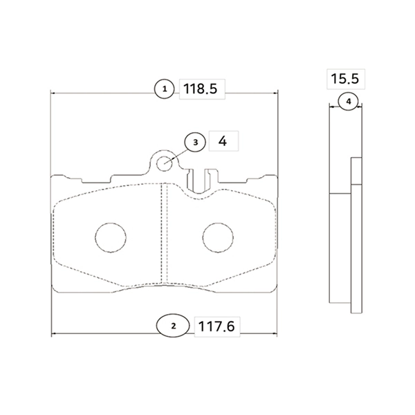 Brake Pad Set, disc brake (GK1047)