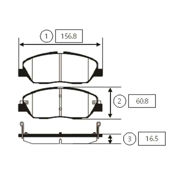 Brake Pad Set, disc brake (GK0496)